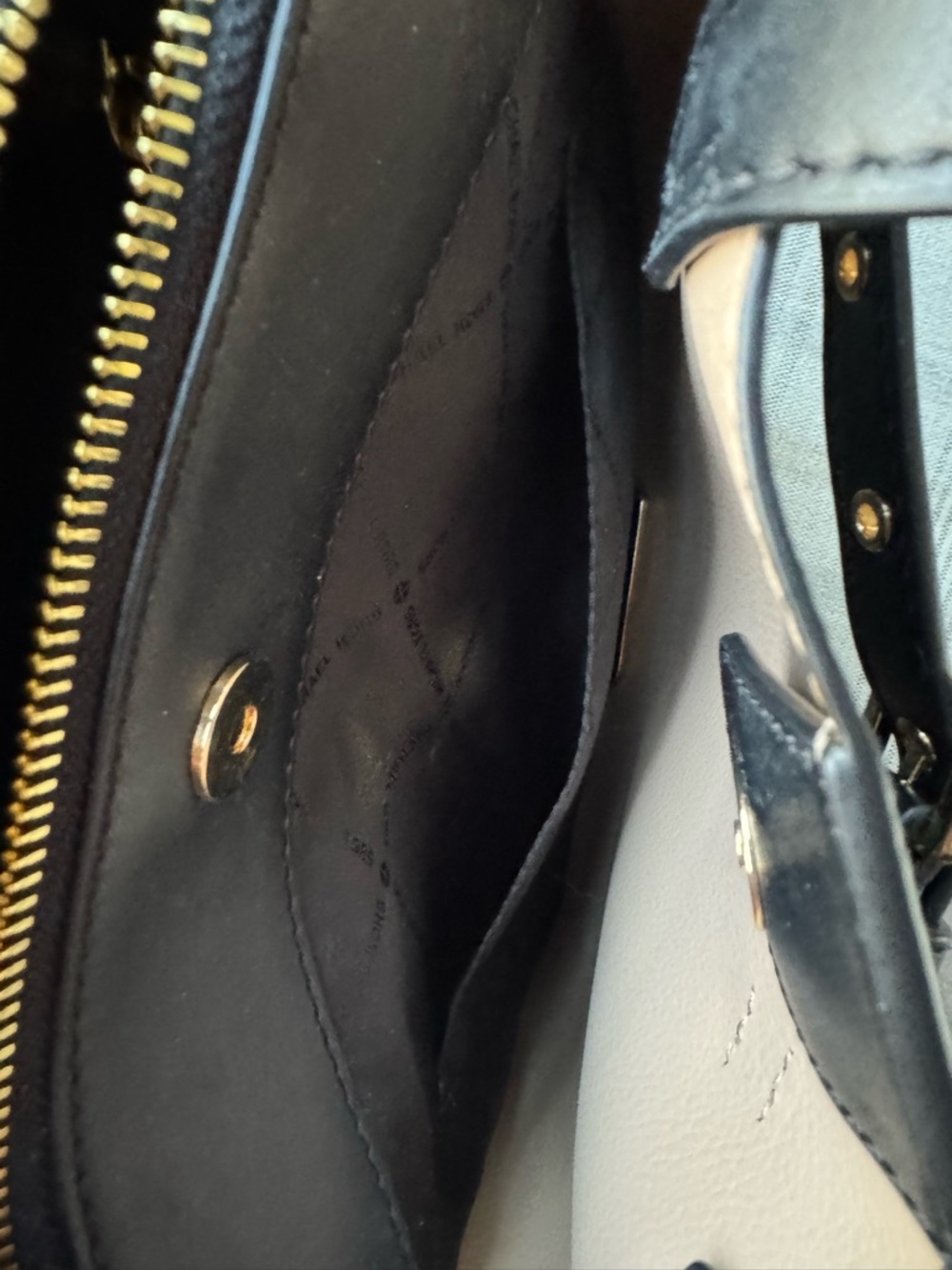 Michael Kors Black Pebbled Leather Satchel with Removable Strap - Picture 6 of 8